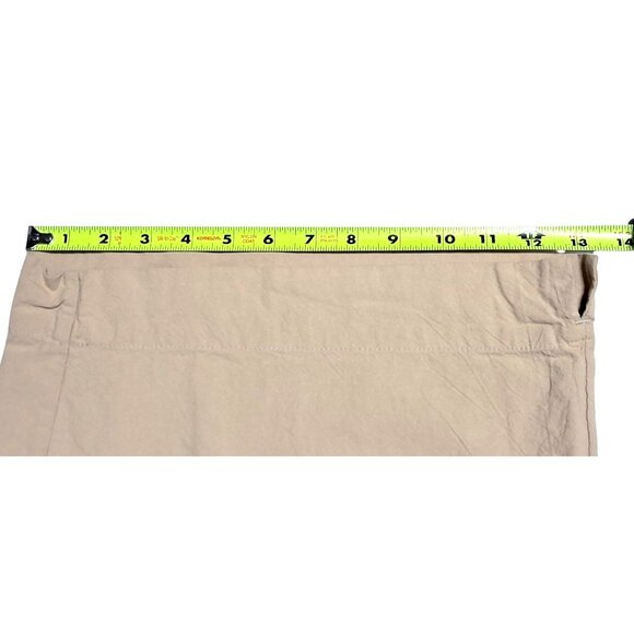 White Stag Womens Beige Casual Shorts Size M Cotton Drawstring Waist Pockets Rel - Picture 5 of 12